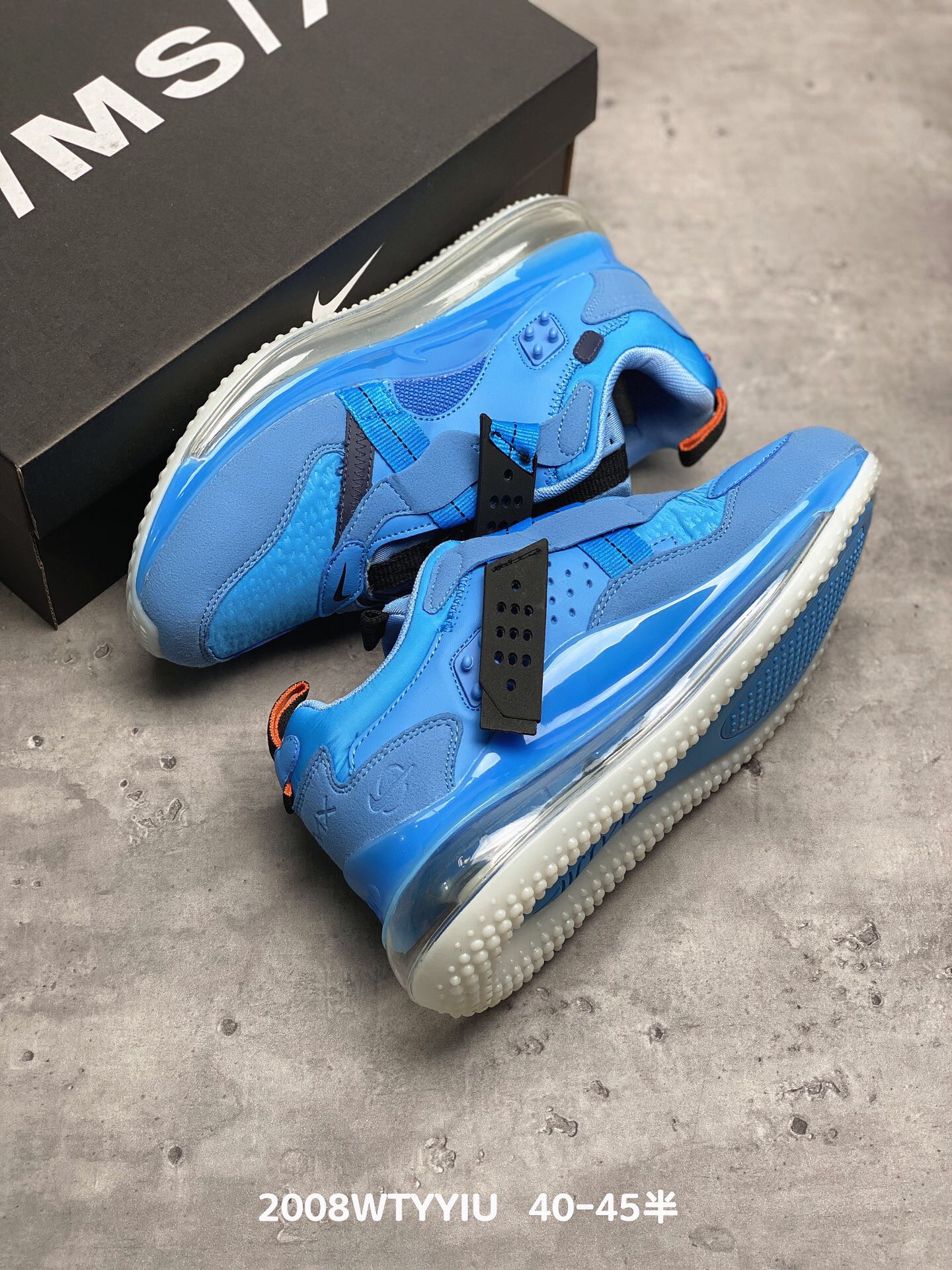 2020 Men Nike Air Max 720 Horizo Blue Black